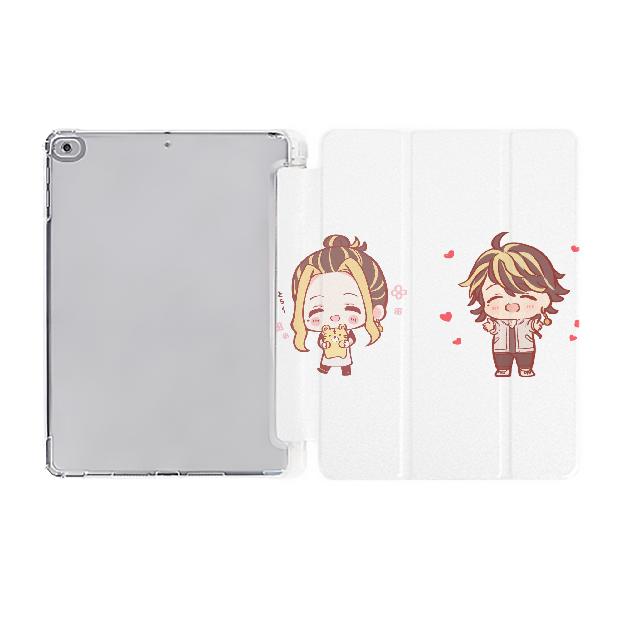 （画像用） 東京リベンジャーズ Tokyo Revengers IPad ケース ペン収納付き 三つ折りスタンド PUレザー×シリコン 対応機種9.5/10.5/10.9インチ